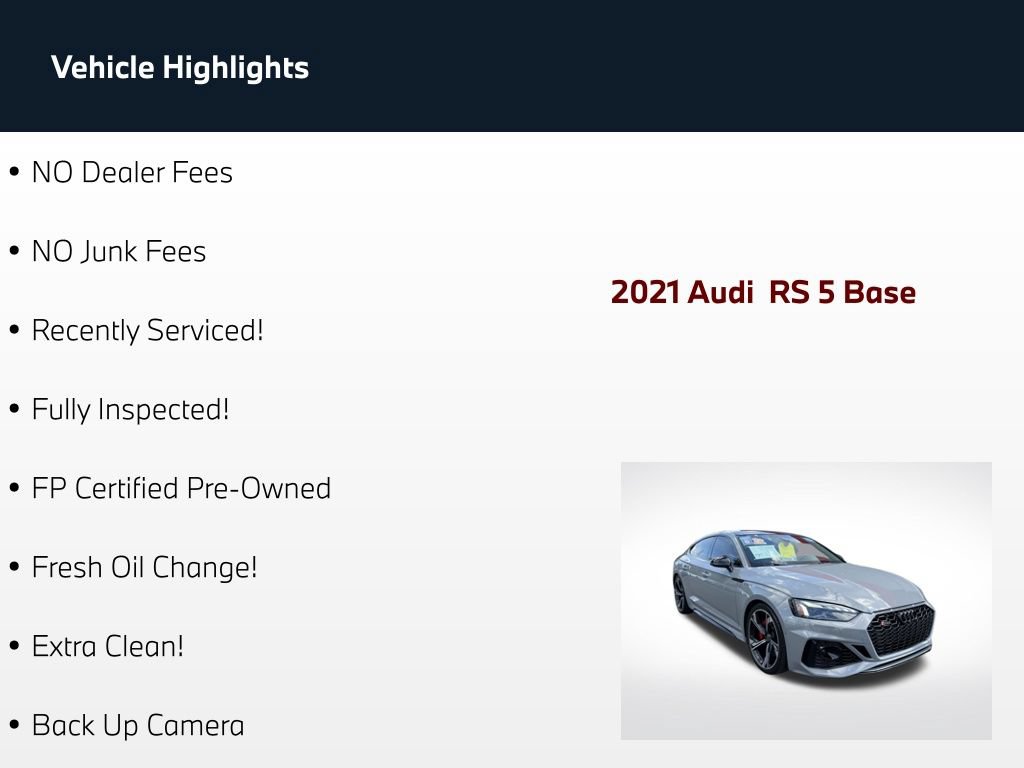 Used 2021 Audi RS 5 Sportback AWD/4WD image 68