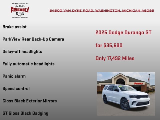 Used 2025 Dodge Durango GT w/ Blacktop Package AWD/4WD image 30