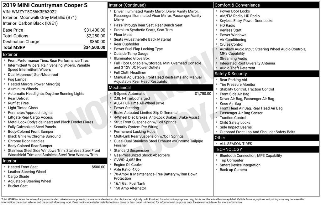 Used 2019 MINI Cooper Countryman S AWD/4WD image 13