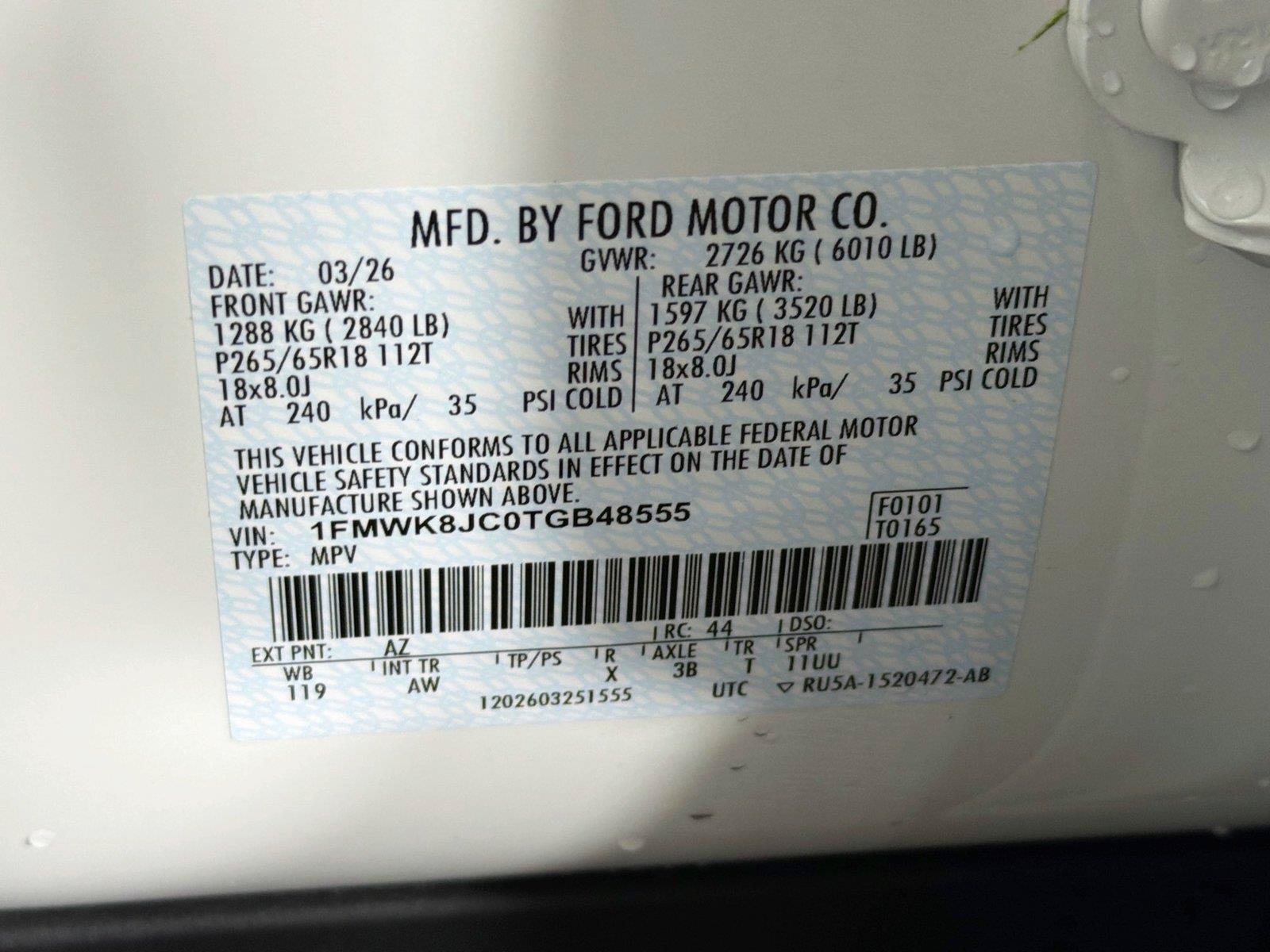 Used 2026 Ford Explorer Tremor w/ Tremor Ultimate Package AWD/4WD image 41