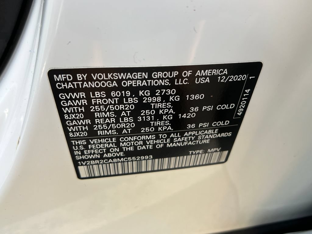 Used 2021 Volkswagen Atlas SEL AWD/4WD image 29