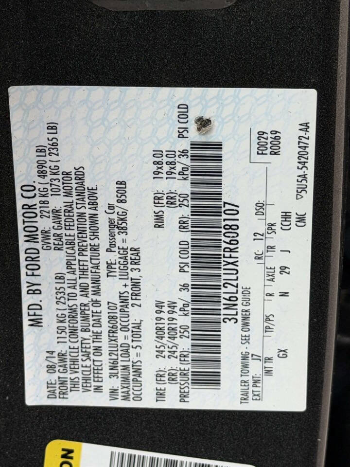 Used 2015 Lincoln MKZ Hybrid w/ Equipment Group 202A Reserve image 16