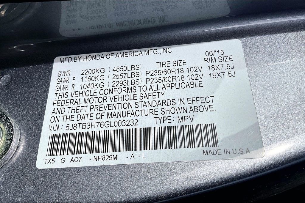 Used 2016 Acura RDX FWD w/ Advance Package image 42