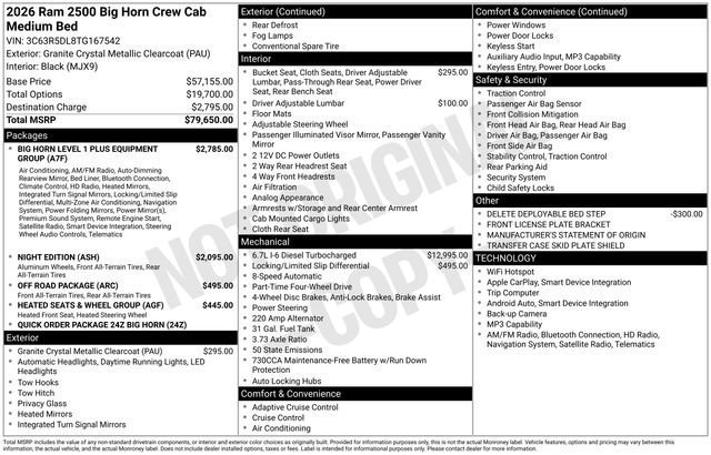 New 2026 RAM 2500 Big Horn AWD/4WD image 31