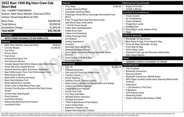Used 2022 RAM 1500 Big Horn AWD/4WD image 8