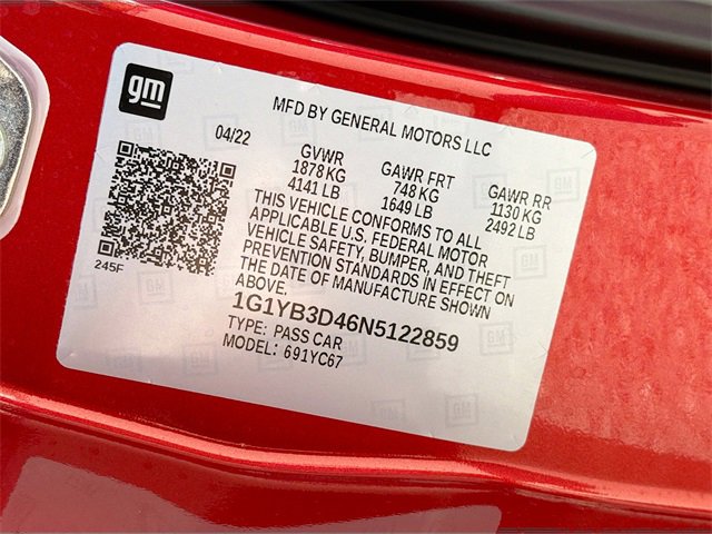 Used 2022 Chevrolet Corvette Stingray Preferred Conv w/ Z51 Performance Package image 50