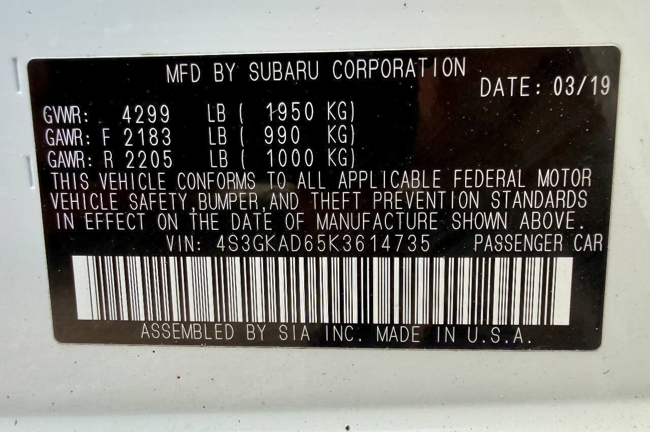 Used 2019 Subaru Impreza 2.0i Premium w/ Eyesight & BSD/Rcta & SRF AWD/4WD image 43