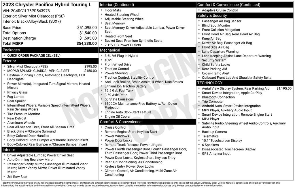 Used 2023 Chrysler Pacifica Touring-L FWD image 30