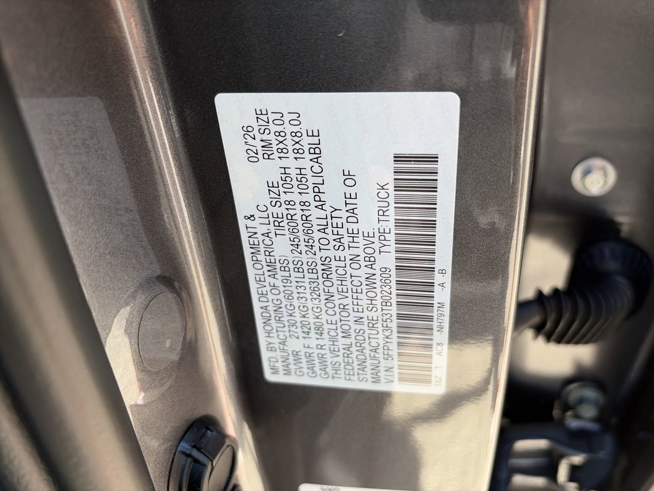 New 2026 Honda Ridgeline RTL image 23