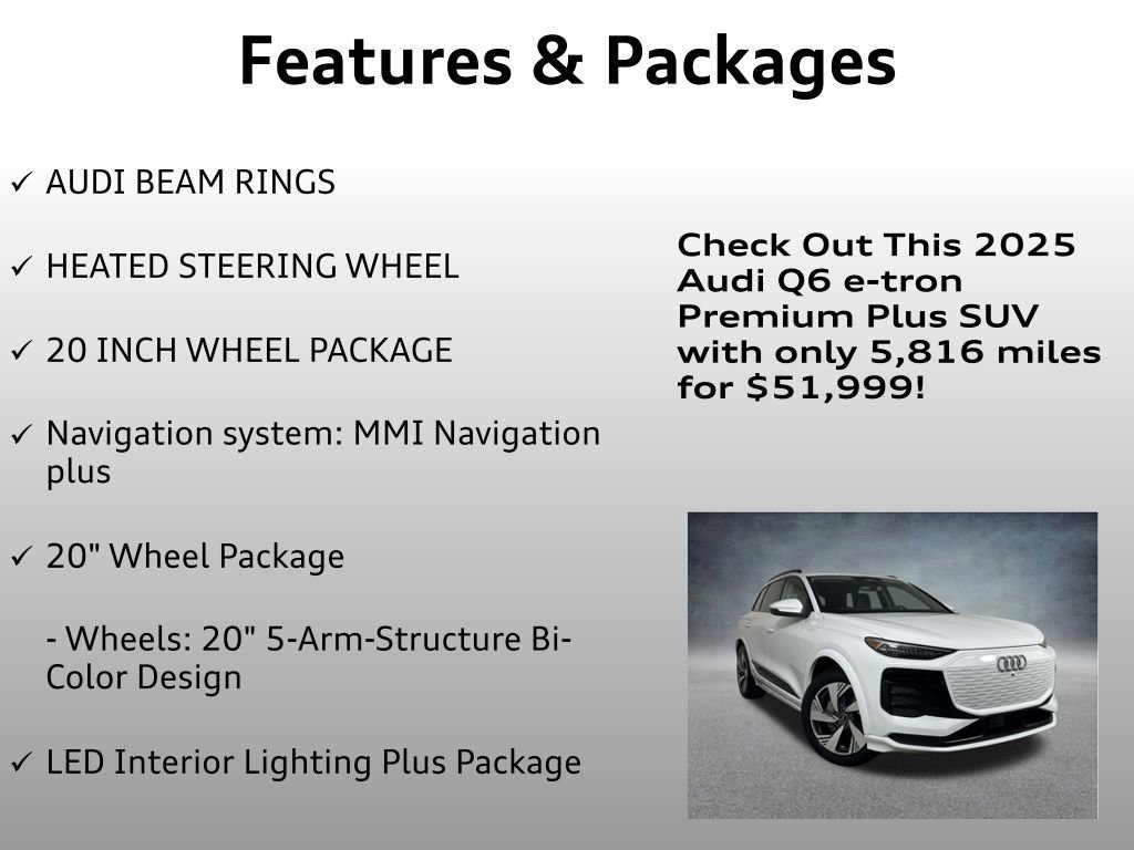 Certified 2025 Audi Q6 e-tron Premium Plus w/ Premium Plus image 16