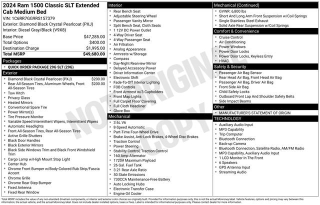Used 2024 RAM 1500 Classic SLT AWD/4WD image 14