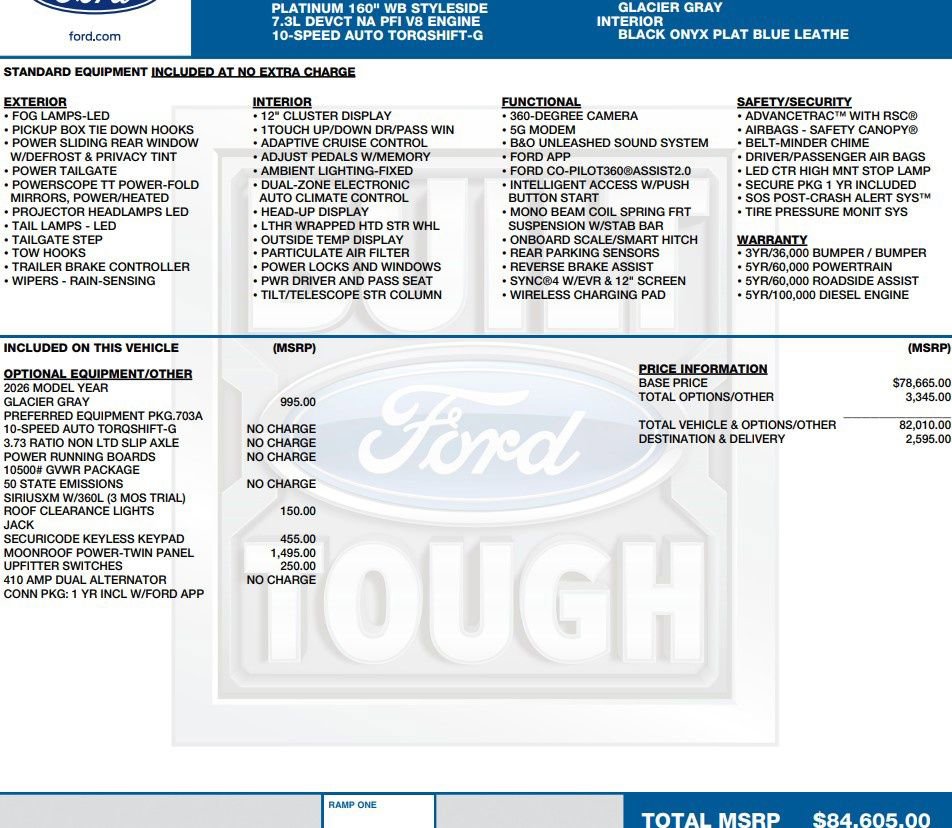Used 2026 Ford F250 Platinum AWD/4WD image 2