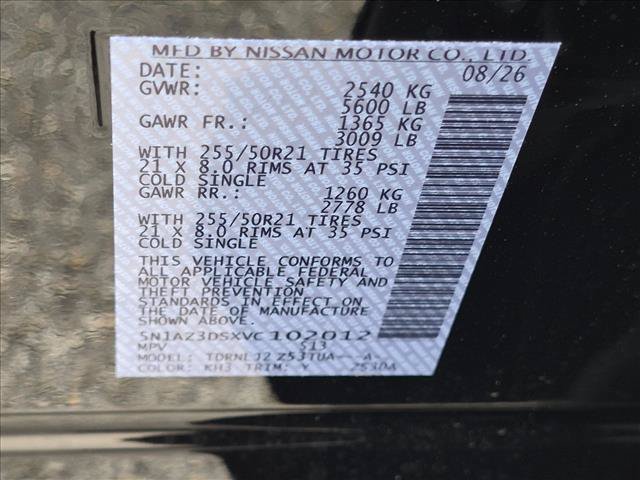 New 2027 Nissan Murano Platinum w/ Cargo Package AWD/4WD image 16
