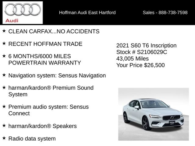 Used 2021 Volvo S60 T6 Inscription AWD/4WD image 6