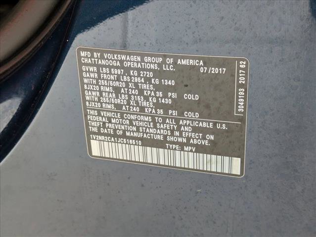 Used 2018 Volkswagen Atlas SEL Premium image 22