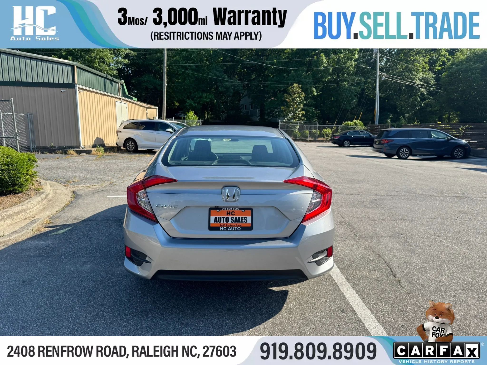 Used 2016 Honda Civic EX image 4