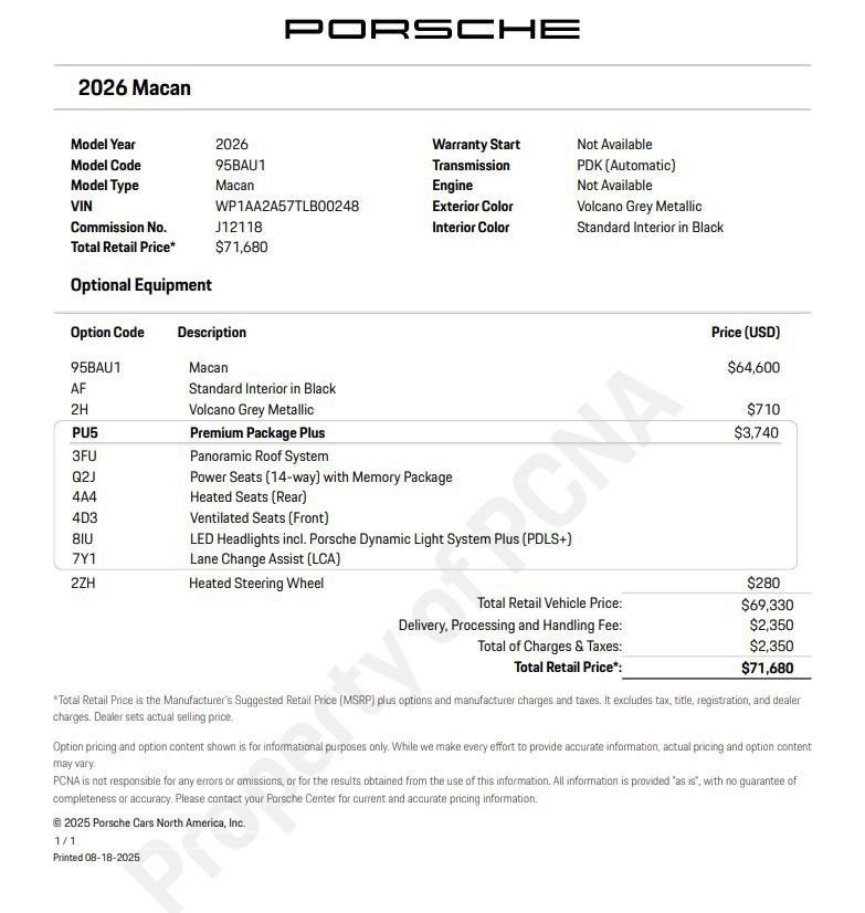 Used 2026 Porsche Macan AWD/4WD image 6