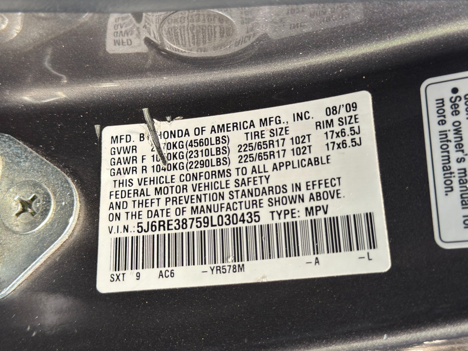 Used 2009 Honda CR-V EX-L image 38