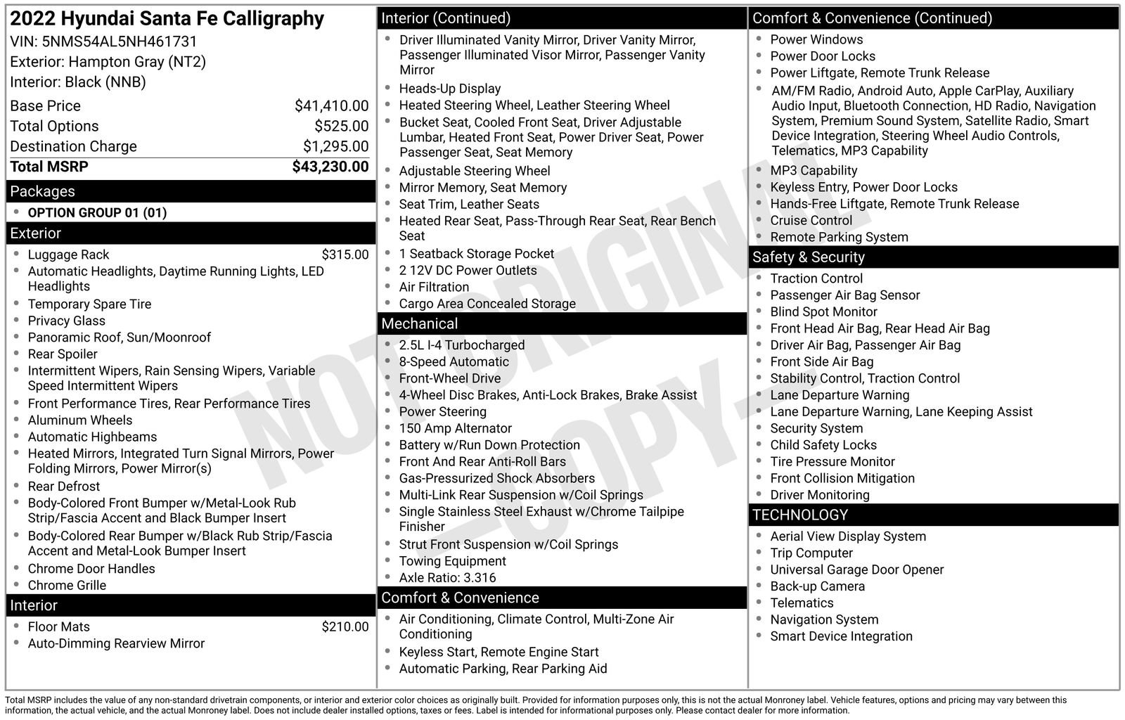 Used 2022 Hyundai Santa Fe Calligraphy FWD image 28