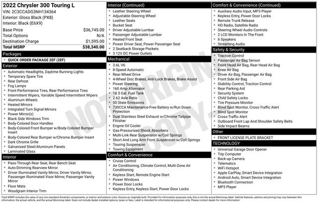 Used 2022 Chrysler 300 Touring L image 38
