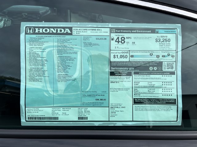 New 2026 Honda Accord EX-L image 30