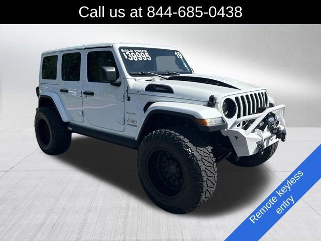 Used 2019 Jeep Wrangler Unlimited Sahara w/ Uconnect 4C Nav & Sound Group AWD/4WD image 3