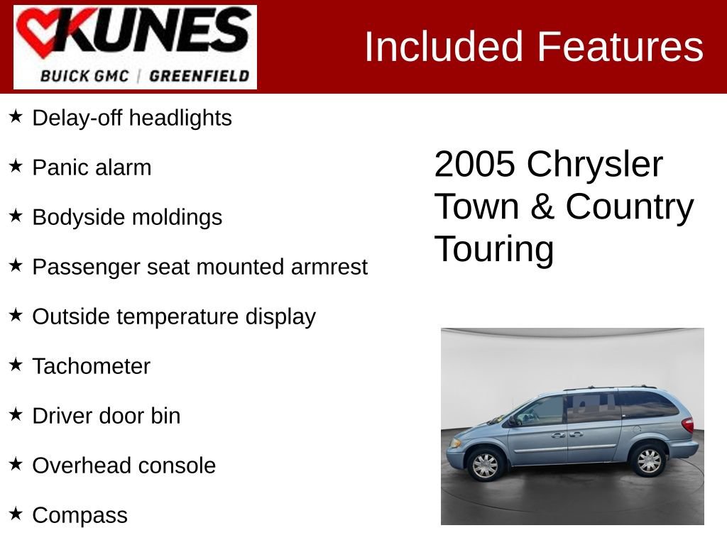 Used 2005 Chrysler Town & Country Touring w/ Leather Interior Group FWD image 3