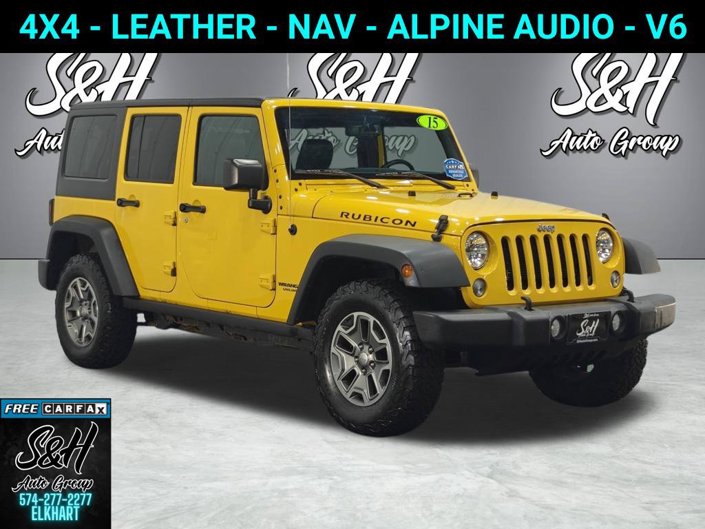 Used 2015 Jeep Wrangler Unlimited Rubicon w/ Dual Top Group AWD/4WD image 1
