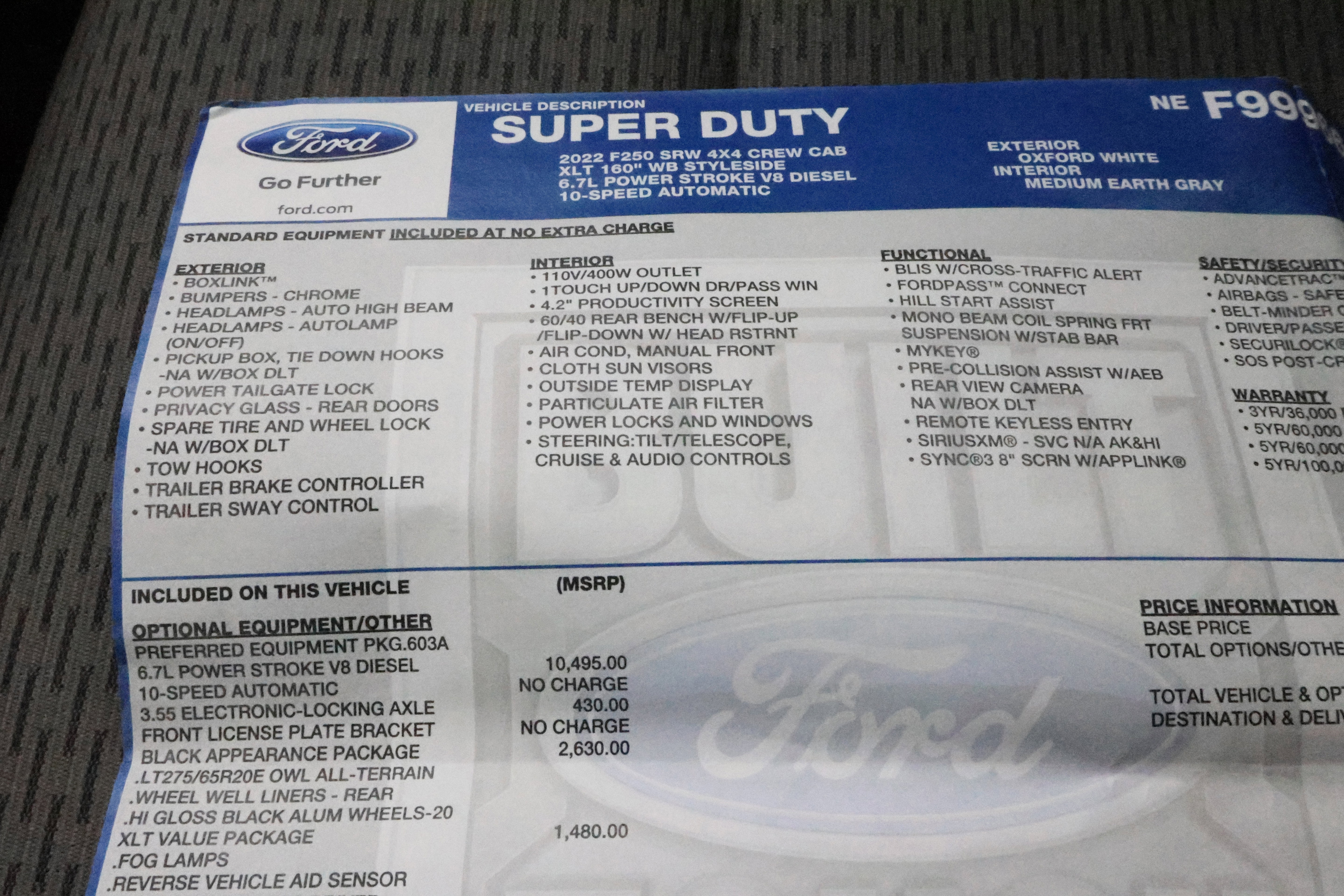 Used 2022 Ford F250 XLT w/ Black Appearance Package image 58