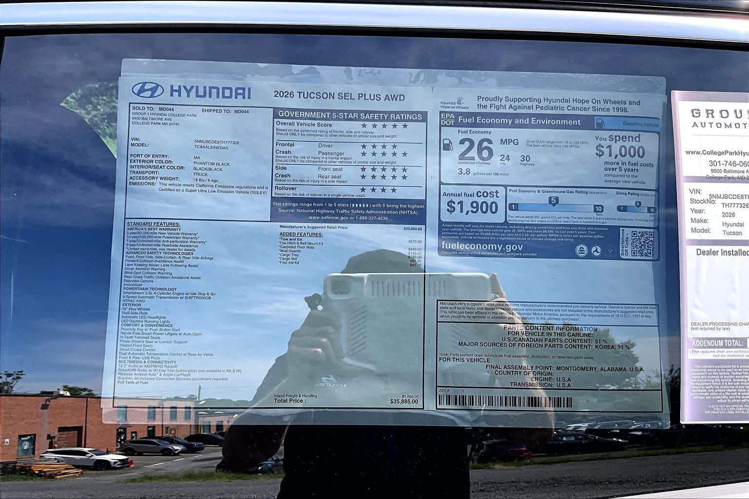 New 2026 Hyundai Tucson SEL Plus w/ Tow & Go Package AWD/4WD image 19