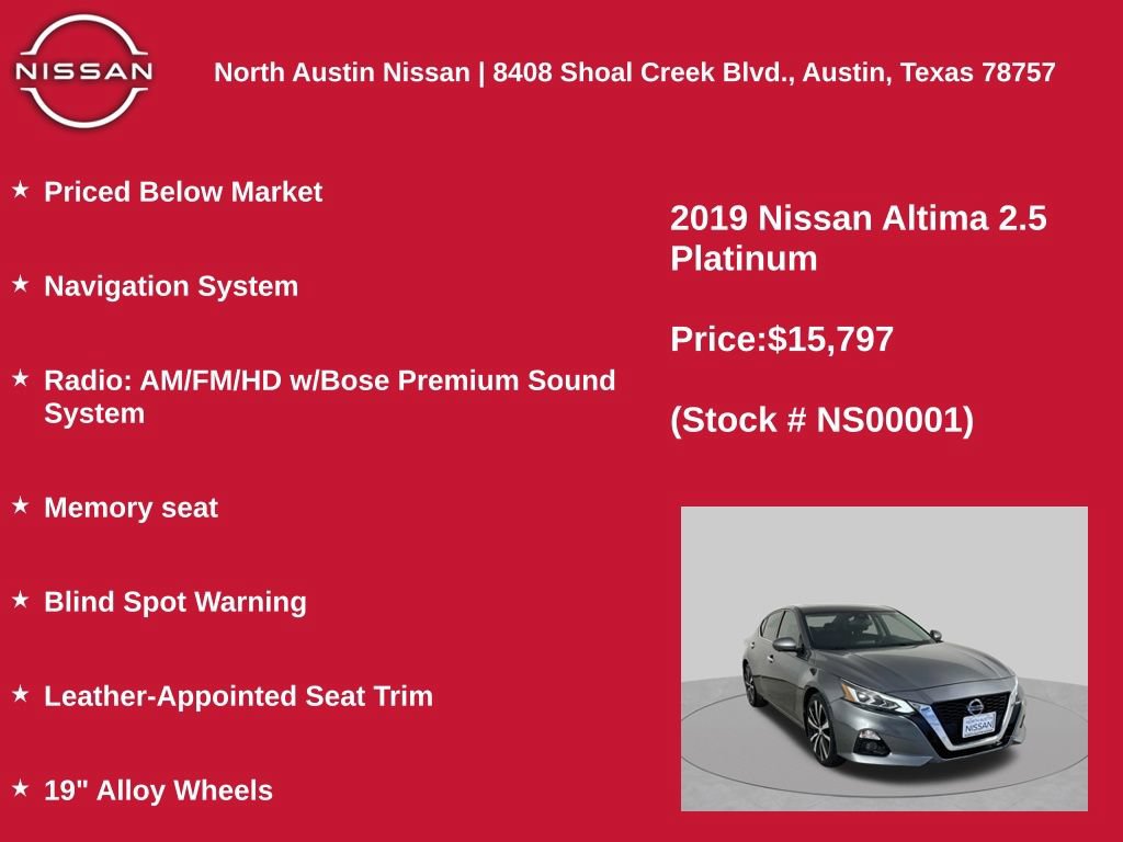 Used 2019 Nissan Altima 2.5 Platinum FWD image 11