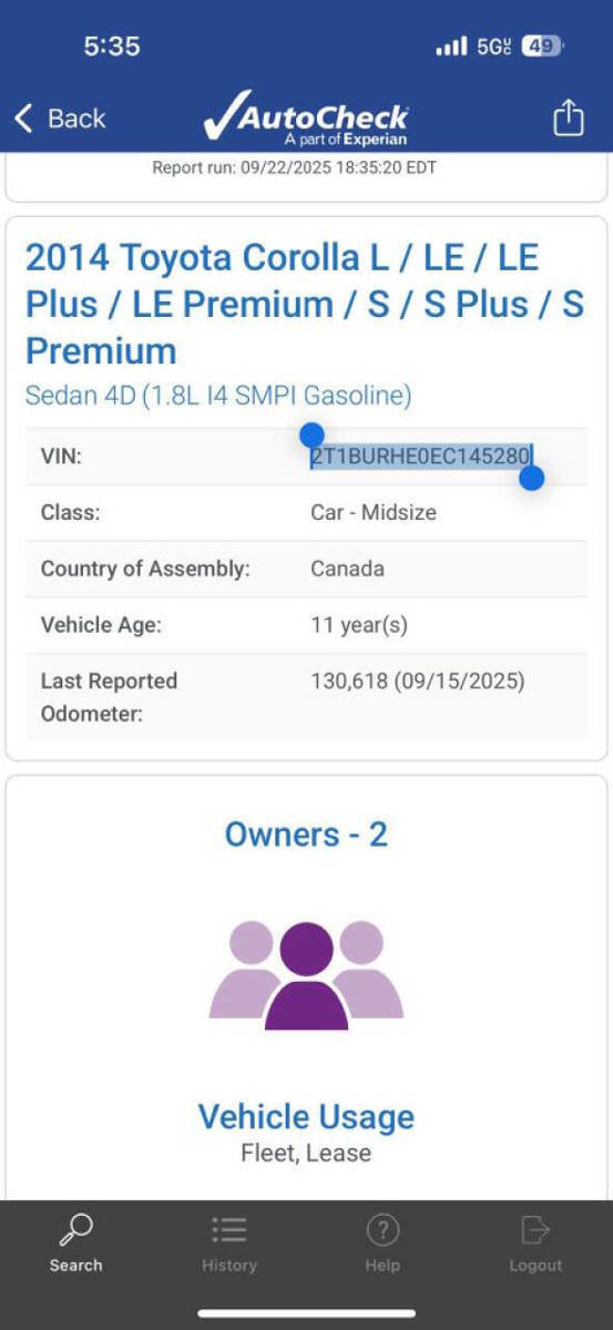 Used 2014 Toyota Corolla LE image 20