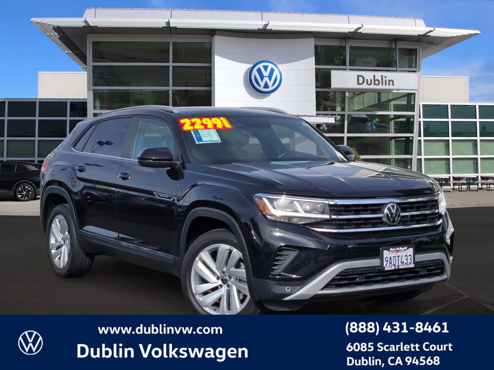 Used 2021 Volkswagen Atlas Cross Sport SE w/ Panoramic Sunroof Package