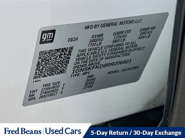 Certified 2024 Chevrolet Suburban Premier w/ Premium Package image 37