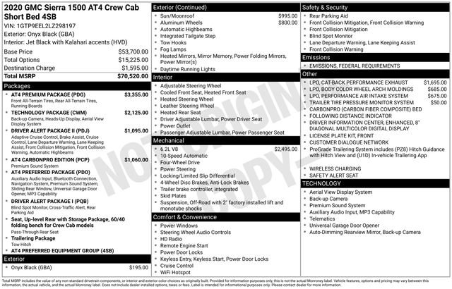 Used 2020 GMC Sierra 1500 AT4 w/ AT4 Premium Package image 2