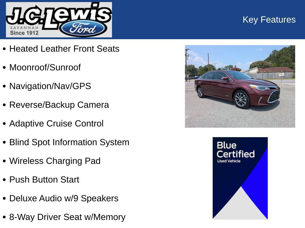 Used 2018 Toyota Avalon XLE Premium FWD image 29