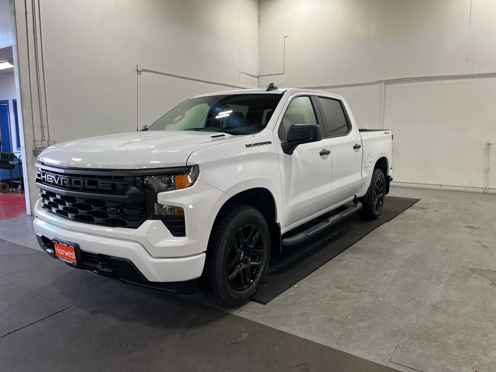 New 2026 Chevrolet Silverado 1500 Custom w/ Turbomax Blackout Package AWD/4WD image 1