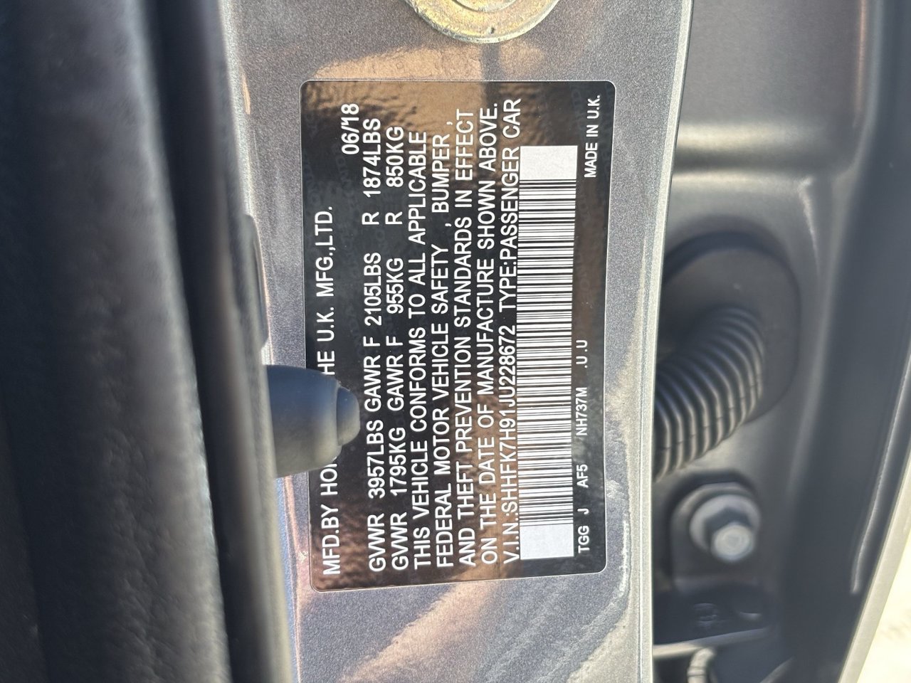 Certified 2018 Honda Civic Sport Touring image 31