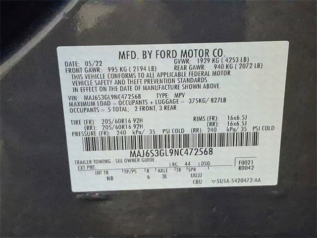 Used 2022 Ford EcoSport SE w/ SE Convenience Package image 27