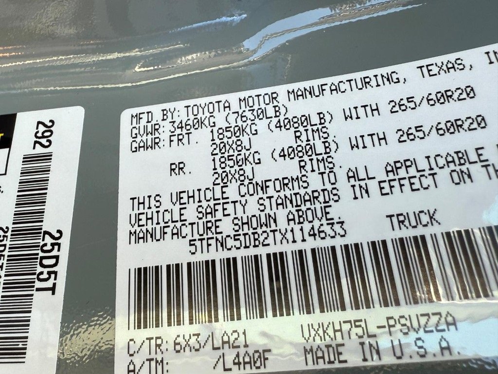 New 2026 Toyota Tundra Platinum image 21