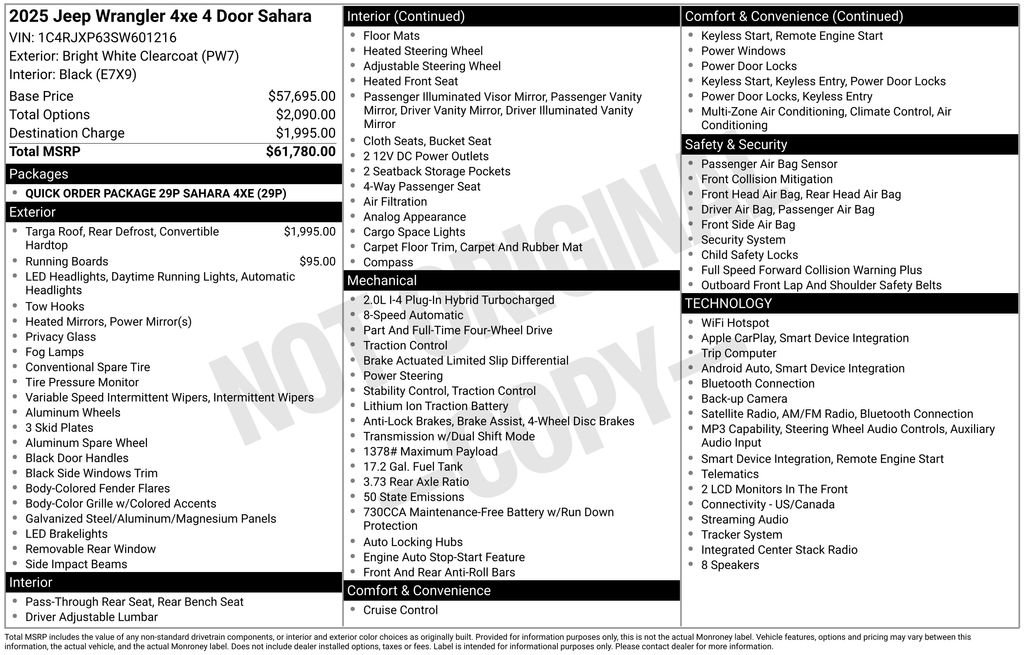 Used 2025 Jeep Wrangler Unlimited Sahara AWD/4WD image 17