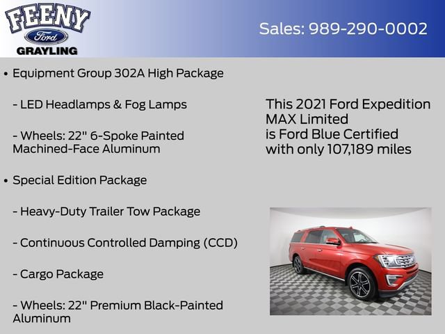 Used 2021 Ford Expedition Max Limited AWD/4WD image 14