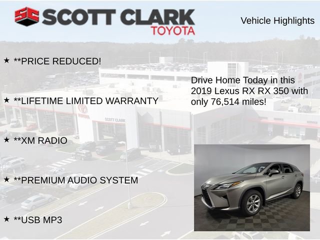 Used 2019 Lexus RX 350 FWD w/ Accessory Package image 13
