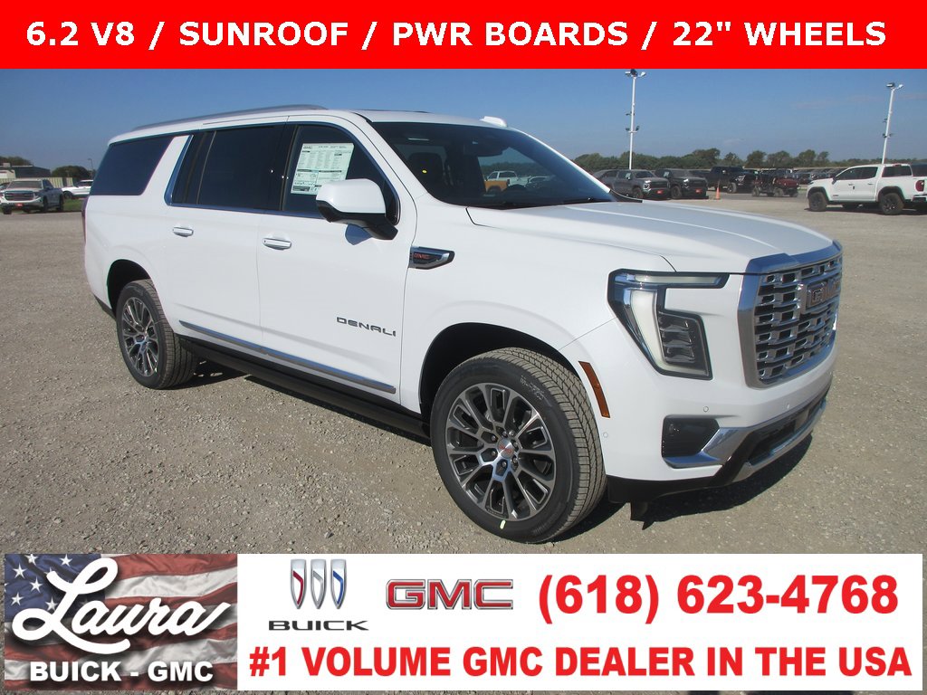 New 2026 GMC Yukon XL Denali w/ Sun & Power Step Package