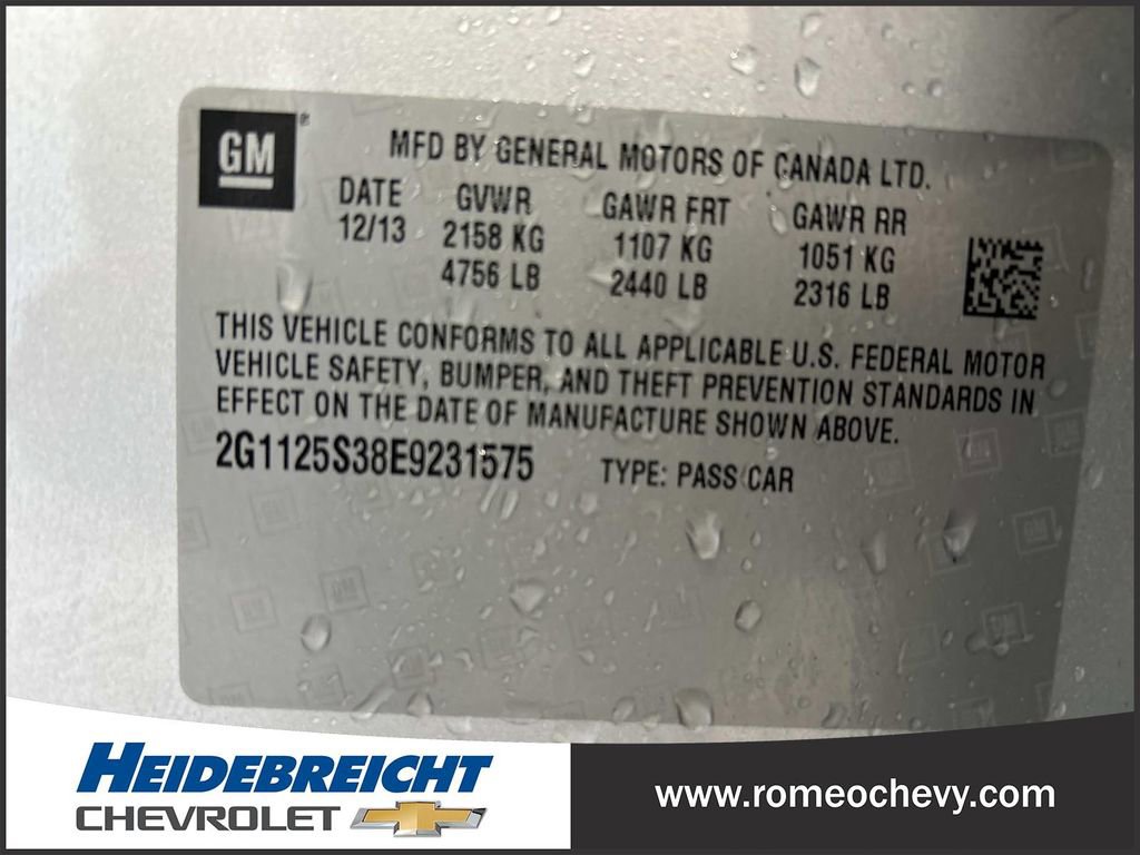 Certified 2014 Chevrolet Impala LT w/ Convenience Package image 8