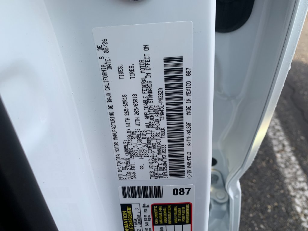 New 2026 Toyota Tacoma TRD Sport AWD/4WD image 33