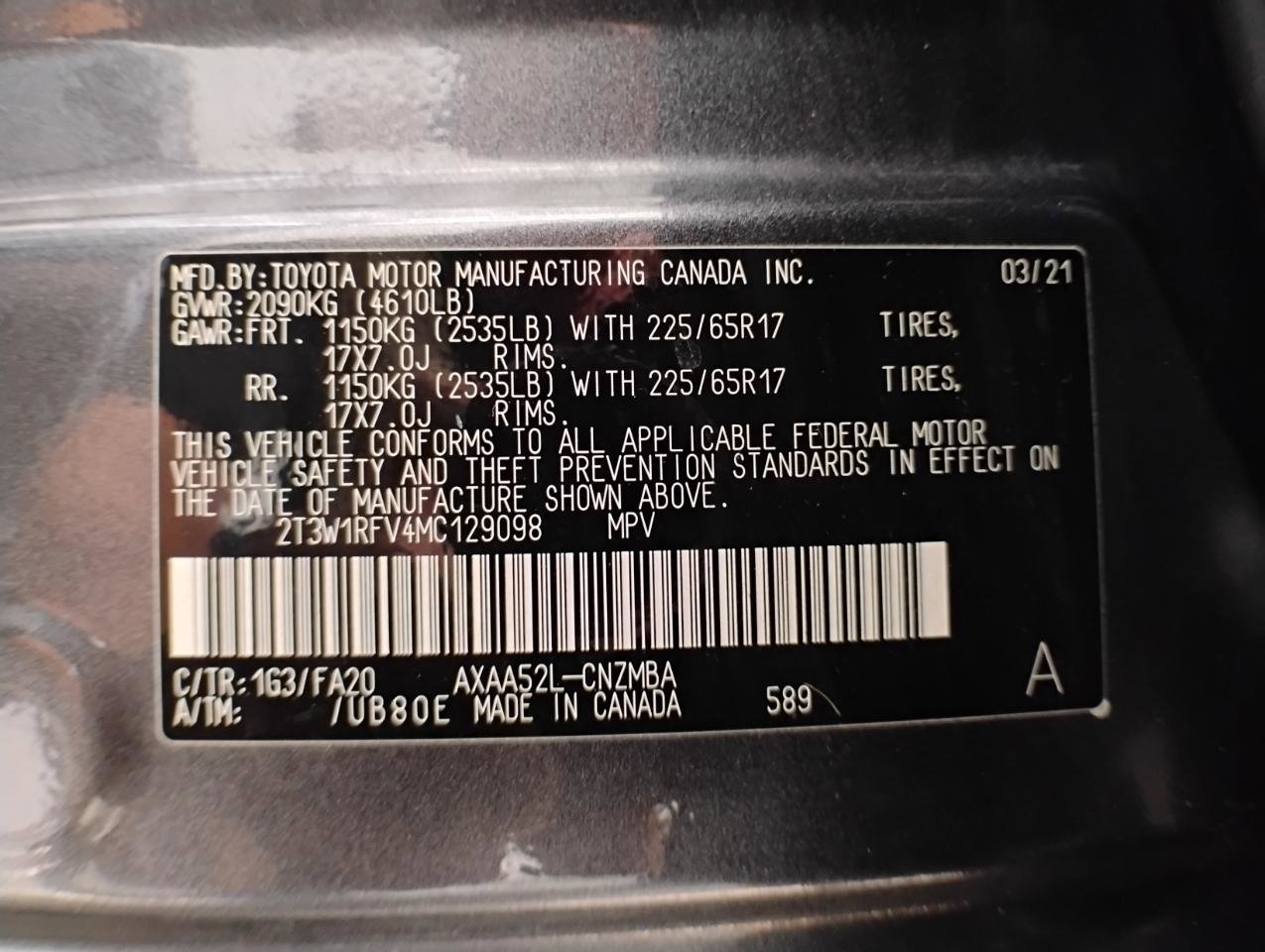 Used 2021 Toyota RAV4 XLE FWD image 88