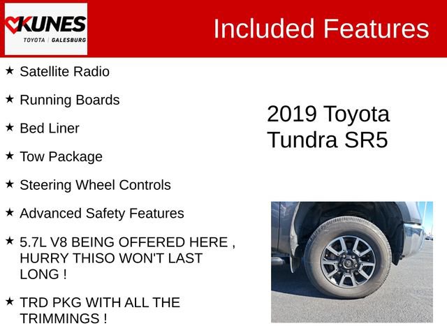 Used 2019 Toyota Tundra SR5 w/ TRD Off Road Package image 3