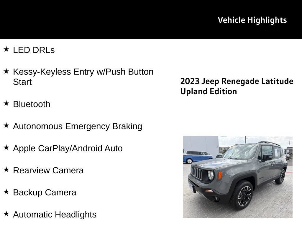 Used 2023 Jeep Renegade Latitude AWD/4WD image 26