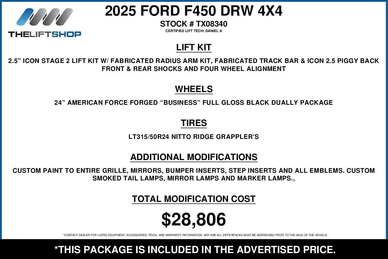 Used 2025 Ford F450 Platinum w/ FX4 Off-Road Package image 2